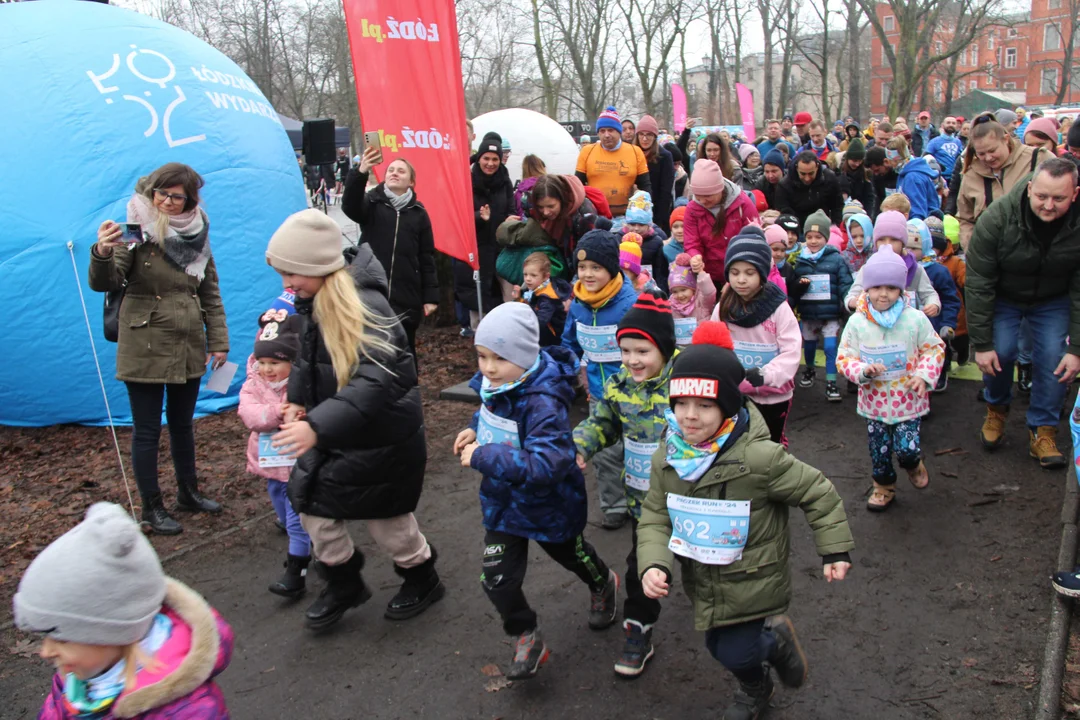 Pączek Run 2024 w parku Poniatowskiego w Łodzi