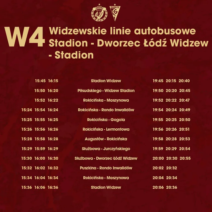 Jak dojechać na mecz Widzewa z Górnikiem w niedzielę 27 października?