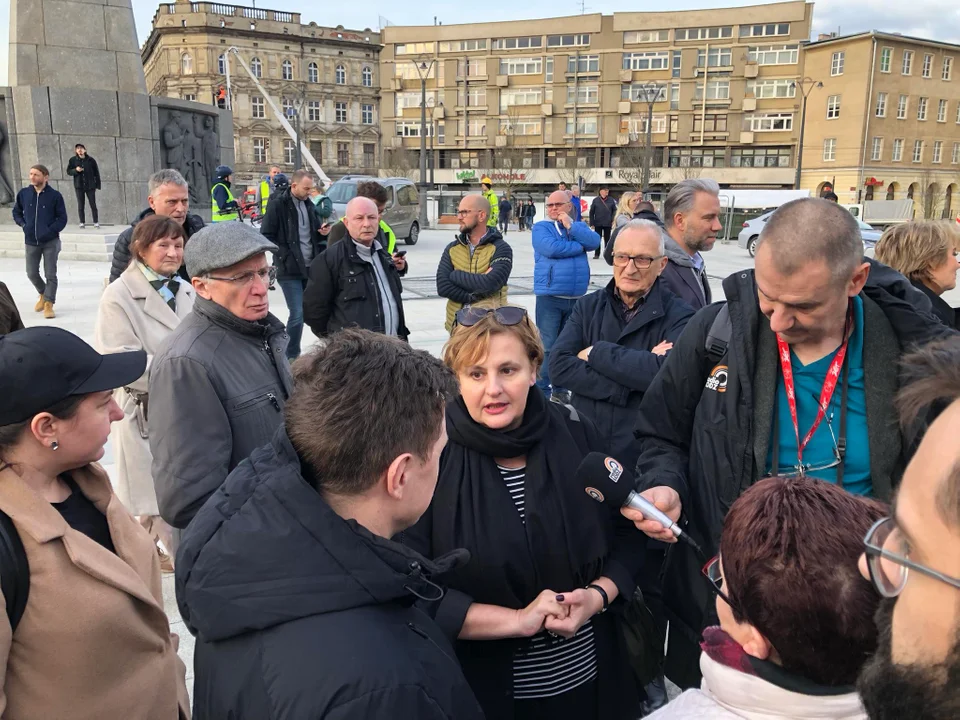 Społeczny odbiór inwestycji placu Wolności w Łodzi