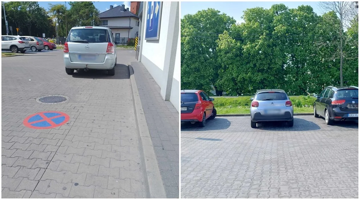 "Dziki Zachód" na parkingach? Tak niektórzy zostawiają swoje auta [ZDJĘCIA] - Zdjęcie główne