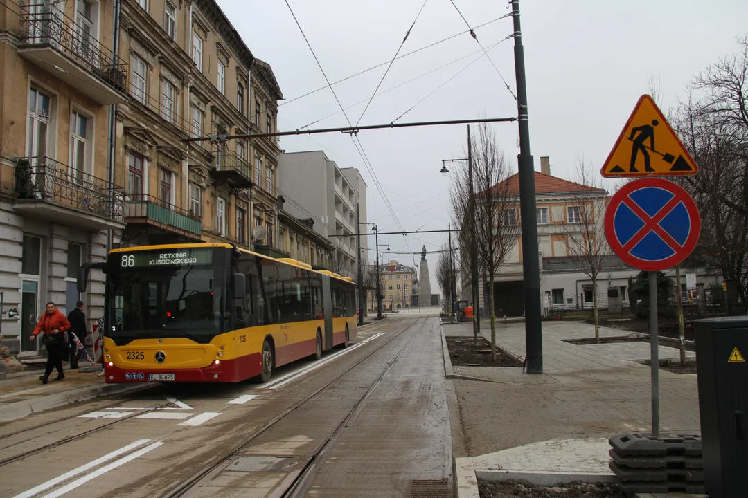 Tramwaje i autobusy MPK Łódź powróciły na Legionów