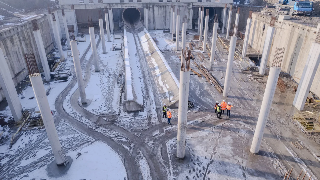 Budowa podziemnej stacji Łódź Polesie przy Ogrodowej