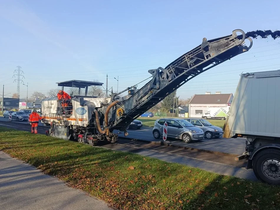 Utrudnienia na ulicy Rokicińskiej w Łodzi