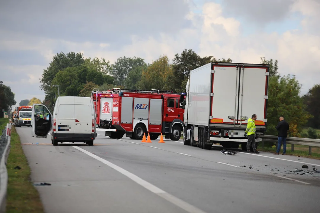 Wypadek na DK 92 w miejscowości Wojszyce