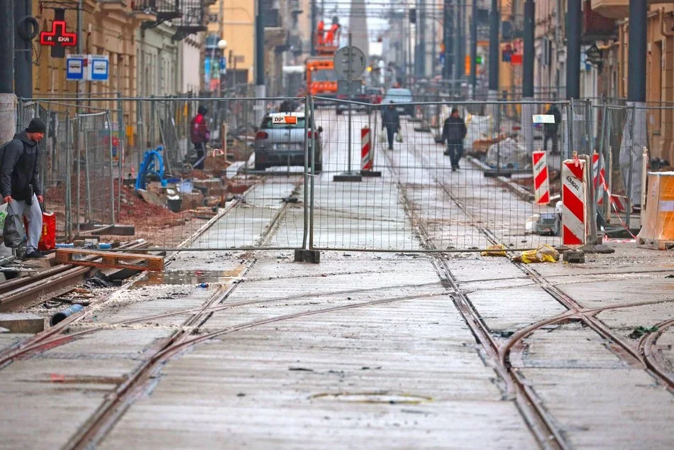 Powrót tramwajów na ulicę Zachodnią w Łodzi