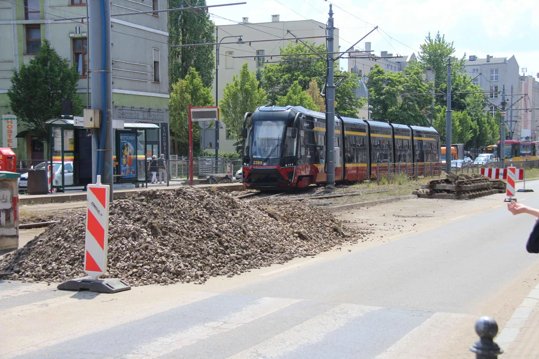 Utrudnienia po wykolejeniu tramwaju w Łodzi