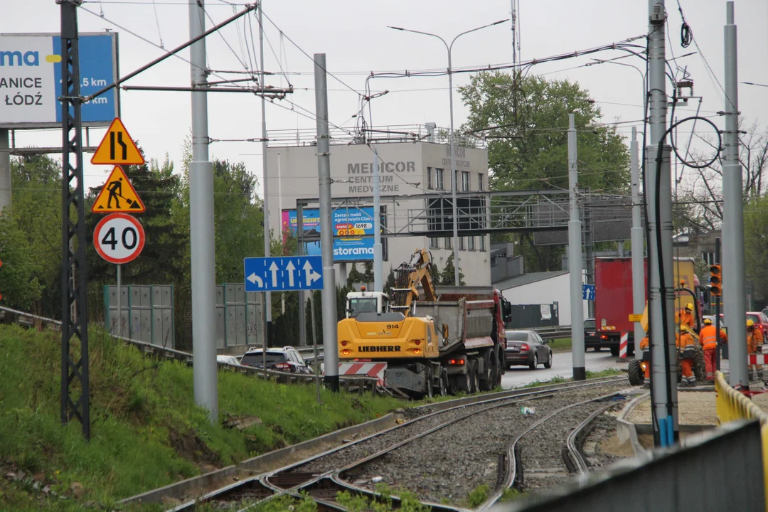 Zajezdnia tramwajowa Chocianowice w Łodzi w remoncie