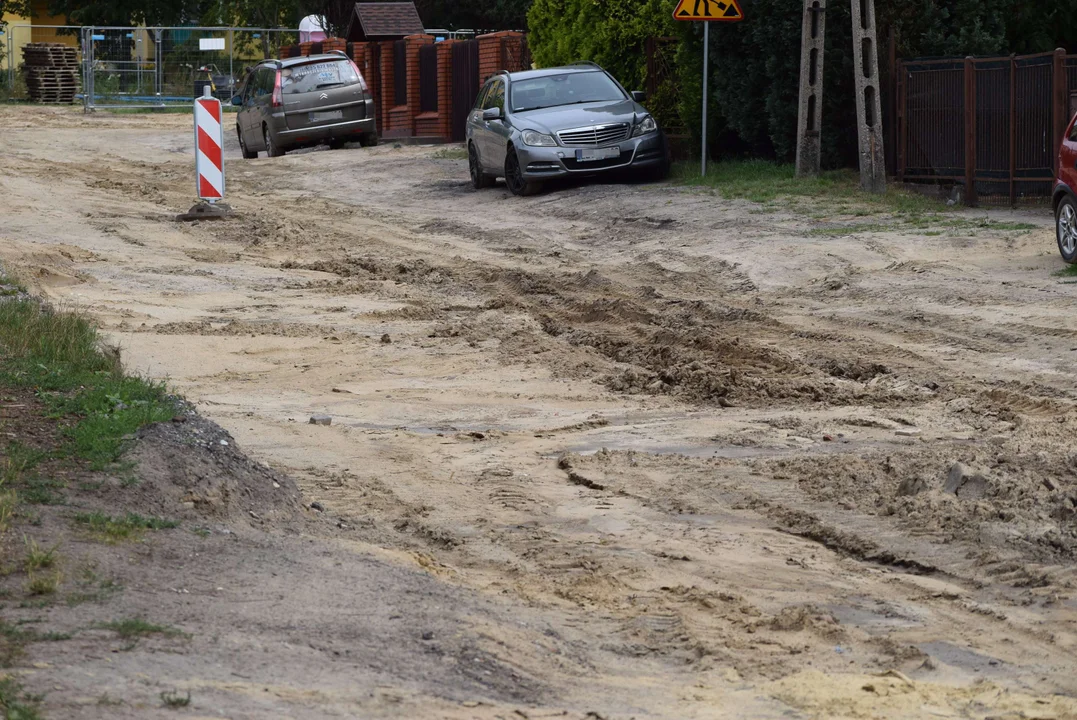 Ulica Żytnia po ulewnych deszczach