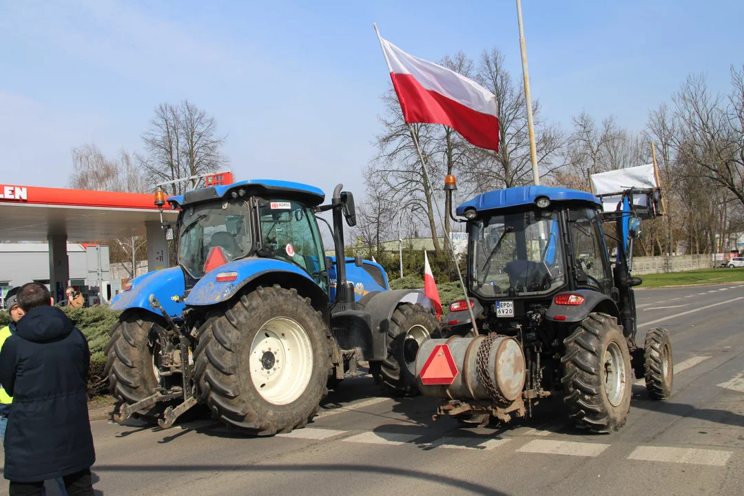 Protest rolników w Łódzkiem