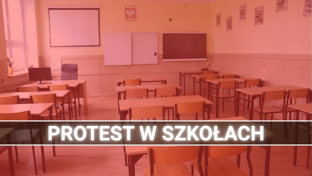 Protest w szkołach w Kutnie
