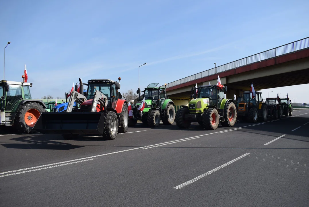 Protest rolników w Łódzkiem