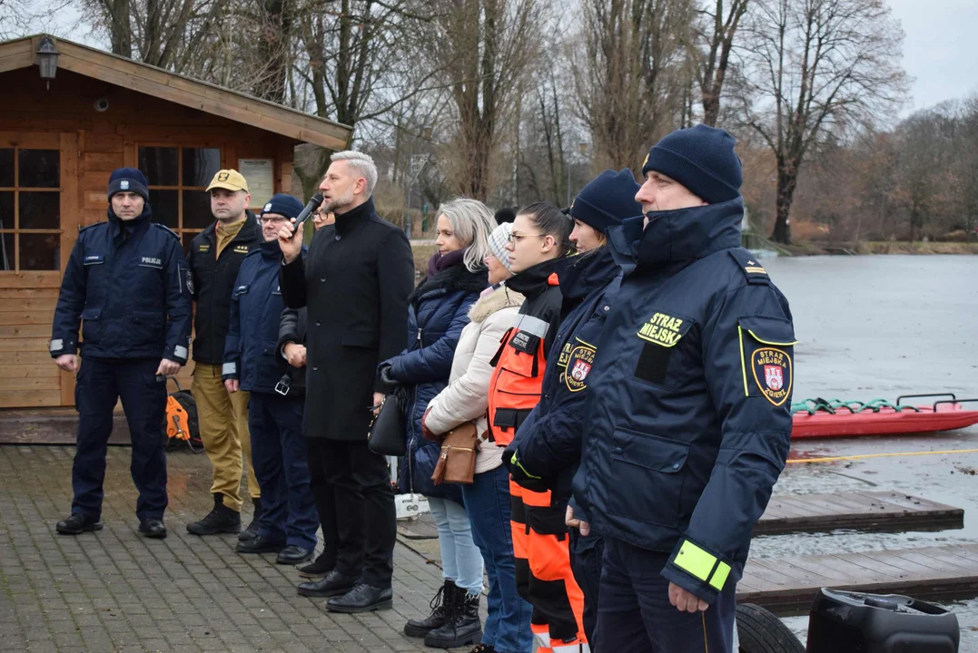 Akcja ratunkowa na Stawie Miejskim w Zgierzu