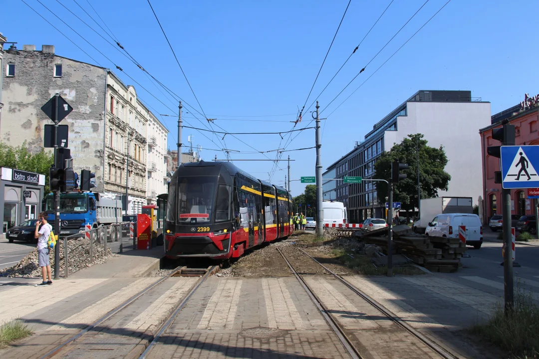 Utrudnienia po wykolejeniu tramwaju w Łodzi