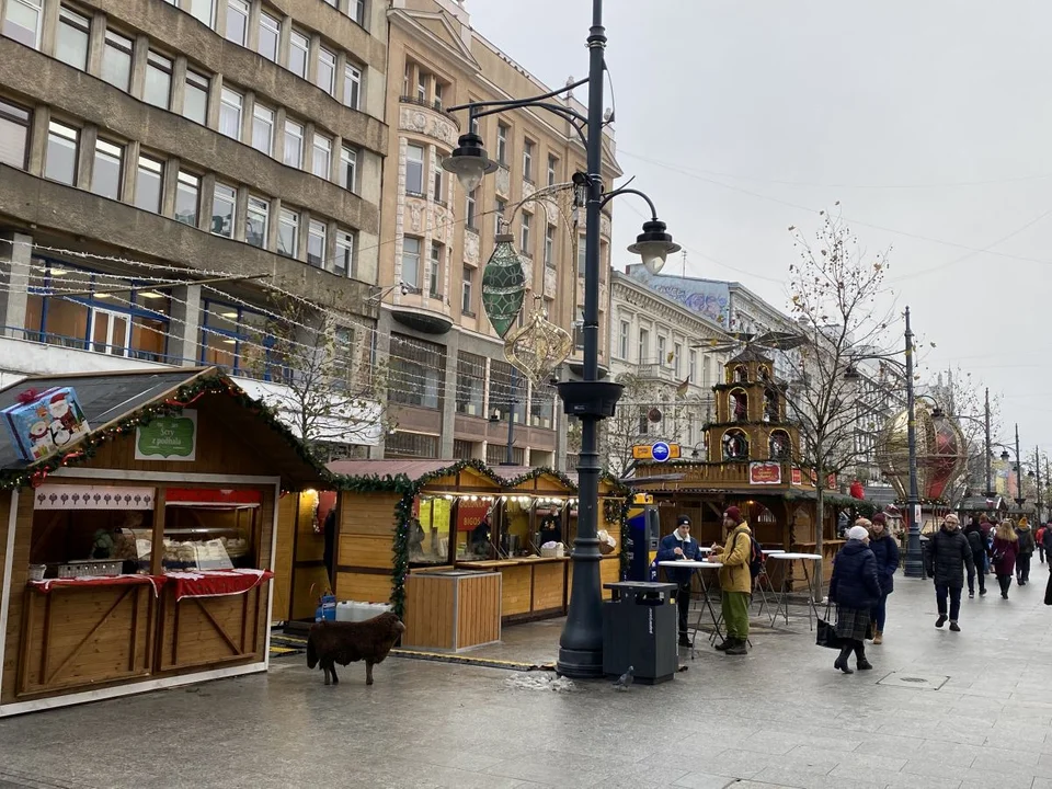 Jarmark Bożonarodzeniowy na Piotrkowskiej w Łodzi