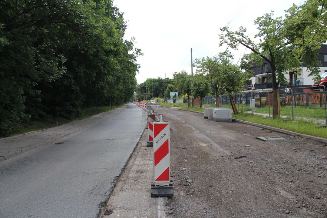 Trwa remont na kolejnym odcinku ulicy Krakowskiej w Łodzi