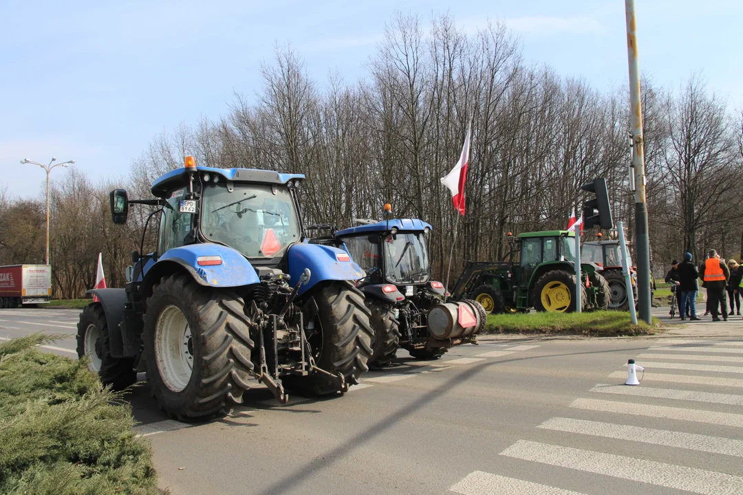 Protest rolników w Łódzkiem