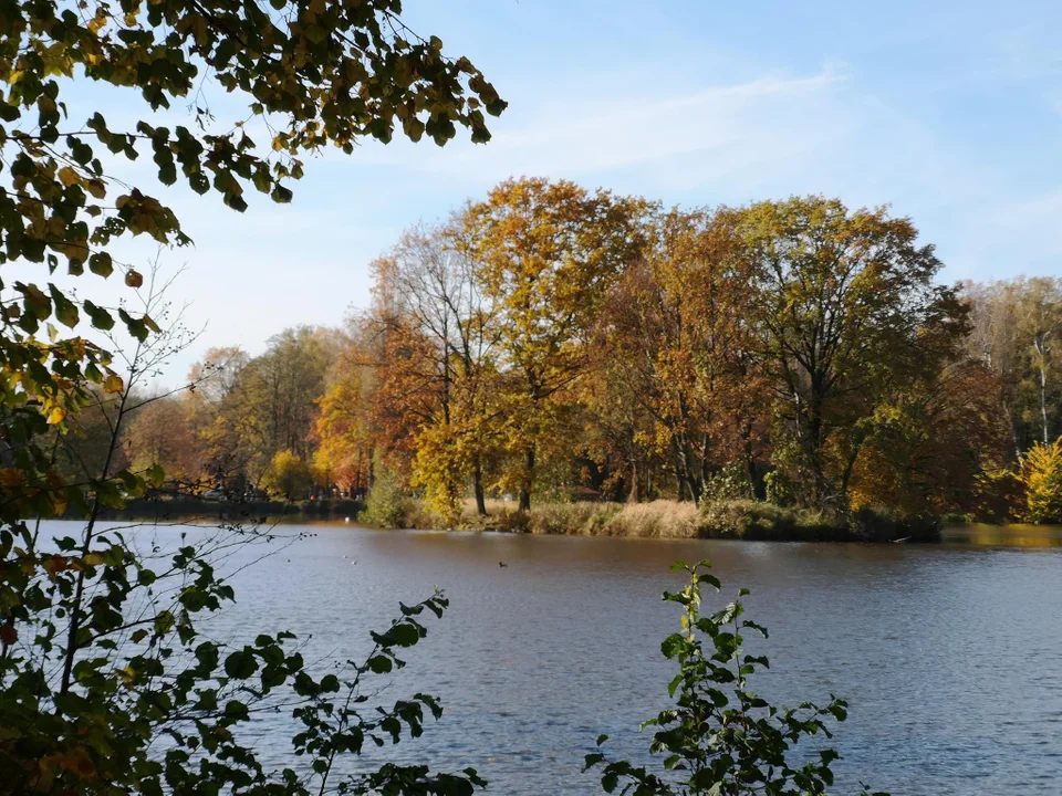 Zgierzanie korzystają z pięknej jesiennej pogody