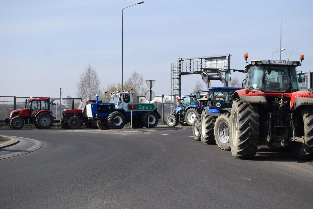 Protest rolników w Łódzkiem