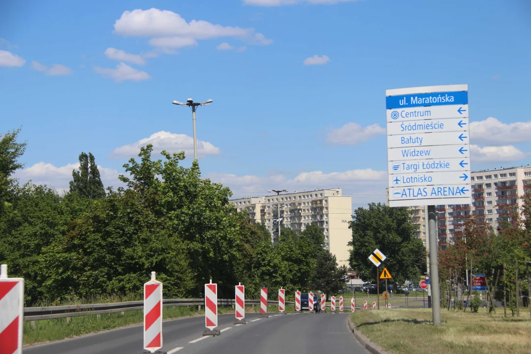 Utrudnienia dla kierowców na Retkini - trwa budowa tunelu Kolei Dużych Prędkości