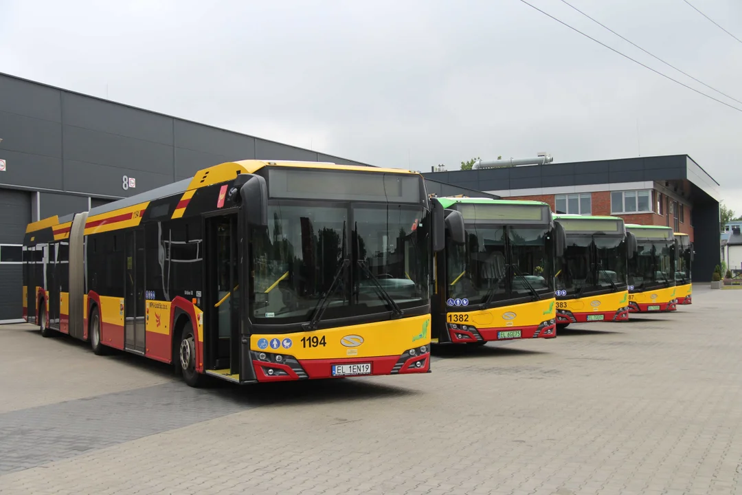 Nowe autobusy marki Solaris w barwach MPK Łódź