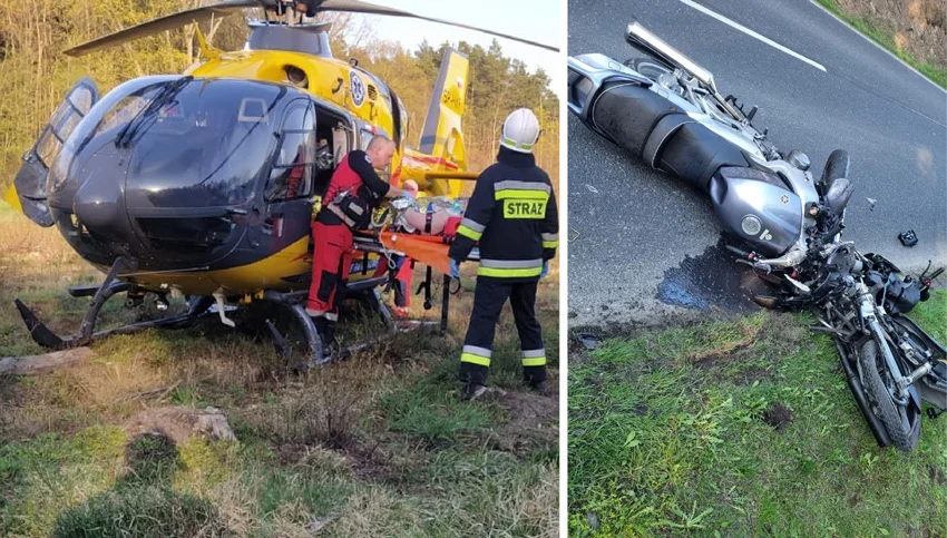 Zderzyły się dwa motocykle. Nie żyje 65-letni mężczyzna - Zdjęcie główne