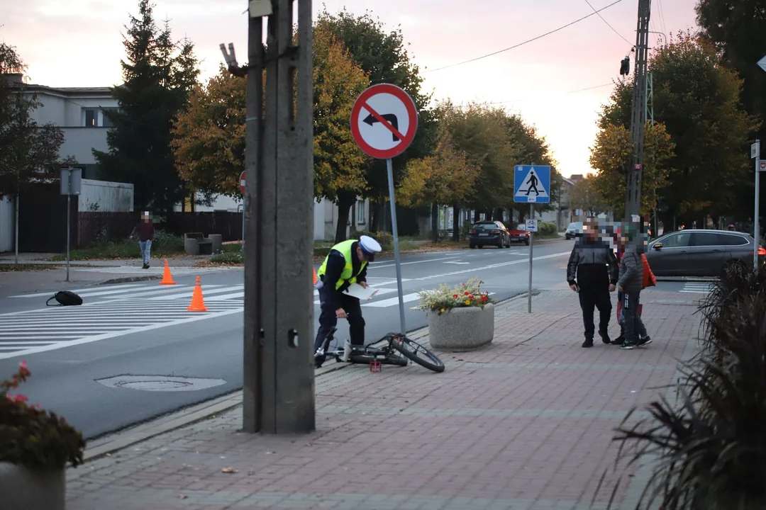 Potrącenie rowerzysty w Krośniewicach. Lądował śmigłowiec LPR