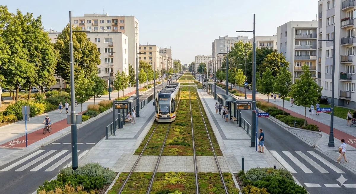 Łódzkie ulice według AI