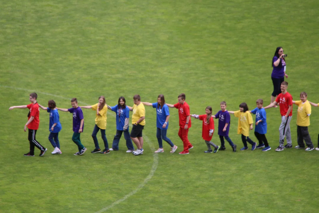 Flash mob na stadionie ŁKS Łódź im. Władysława Króla