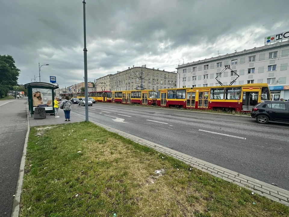 Wykolejenie tramwaju MPK Łódź na Zachodniej