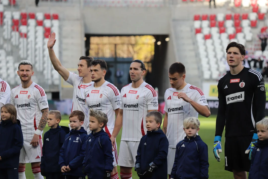 Kibice na meczu ŁKS Łódź i Ruch Chorzów