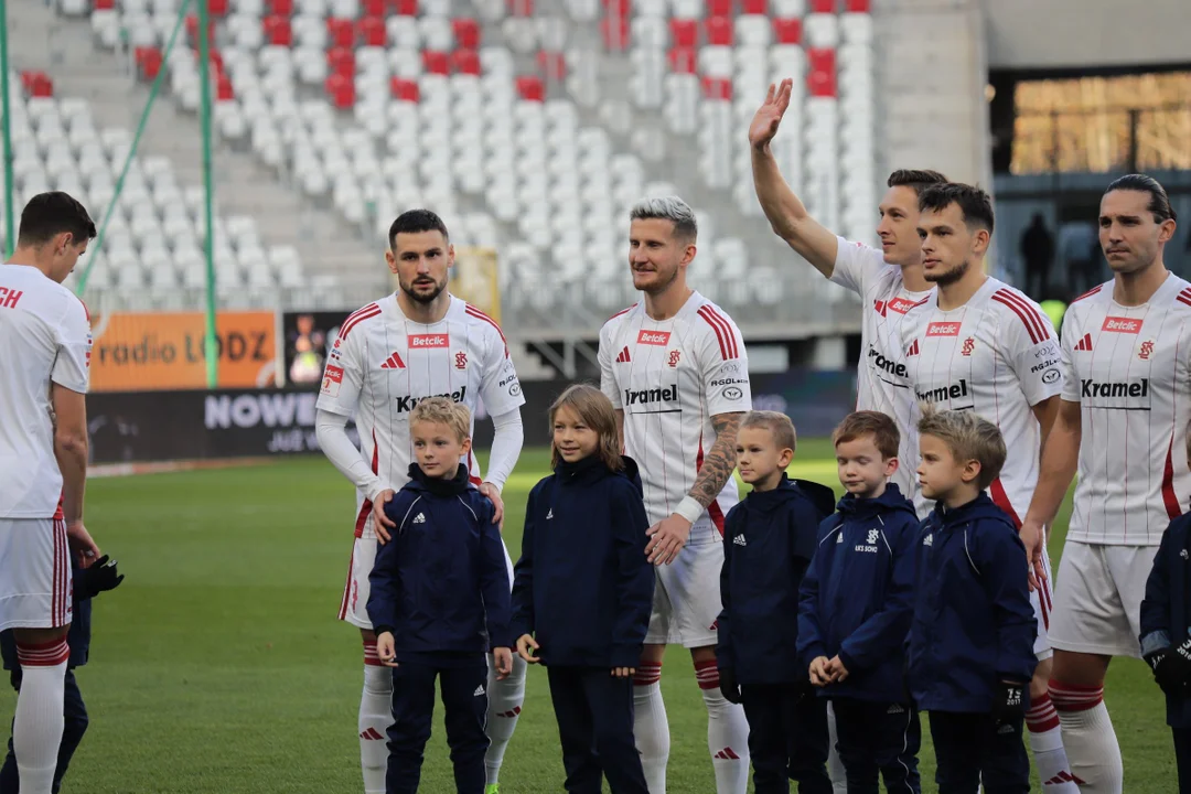 Kibice na meczu ŁKS Łódź i Ruch Chorzów