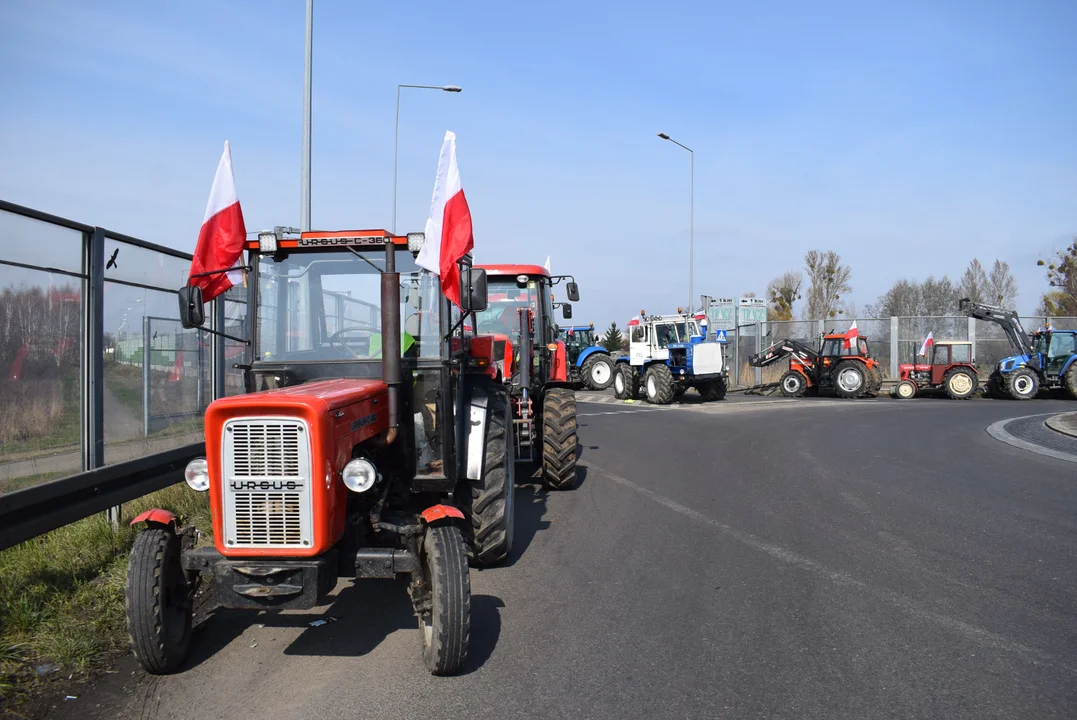 Protest rolników w Łódzkiem