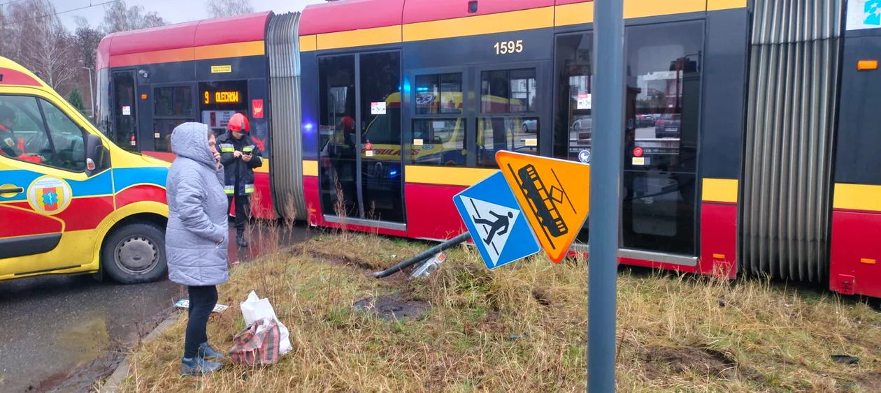 Wypadek na al. Hetmańskiej w Łodzi