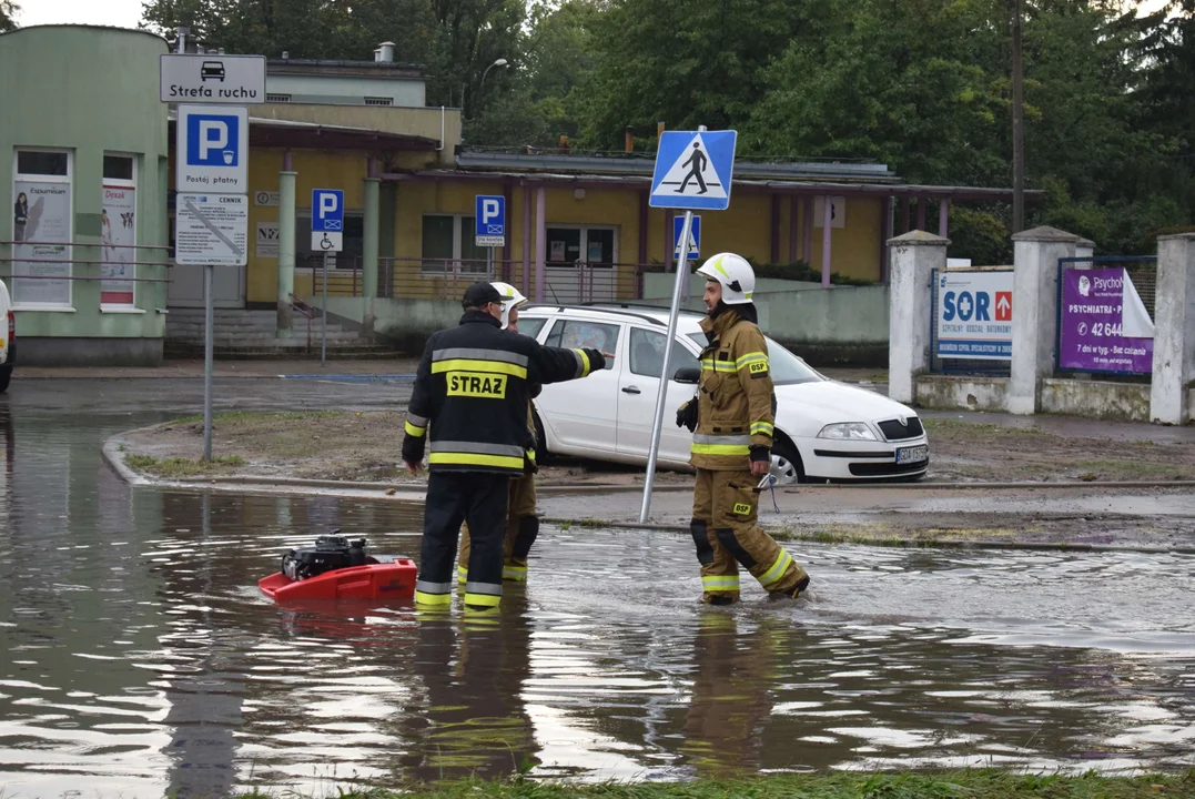 Zalane ulice w Zgierzu