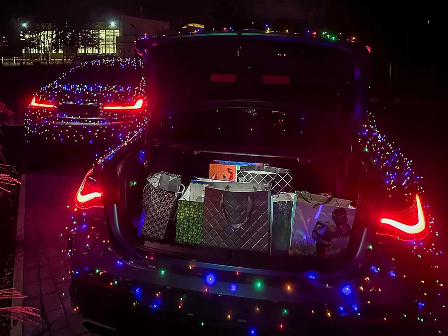 Mikołaj w BMW w Bełchatowie