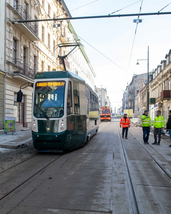 Testy tramwaju na Legionów