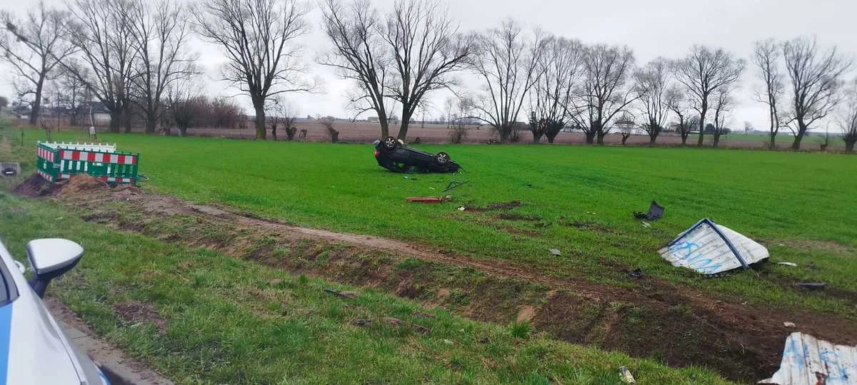 21-latek dachował golfem. Był pod wpływem narkotyków - Zdjęcie główne