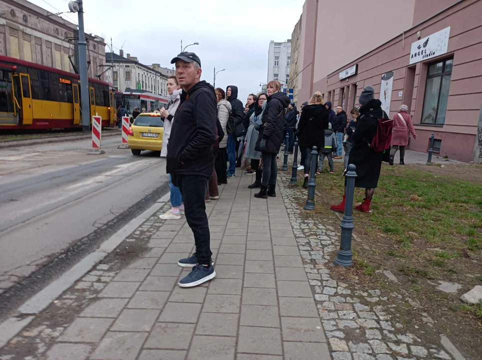 Zatrzymanie tramwajów na ul. Zachodniej