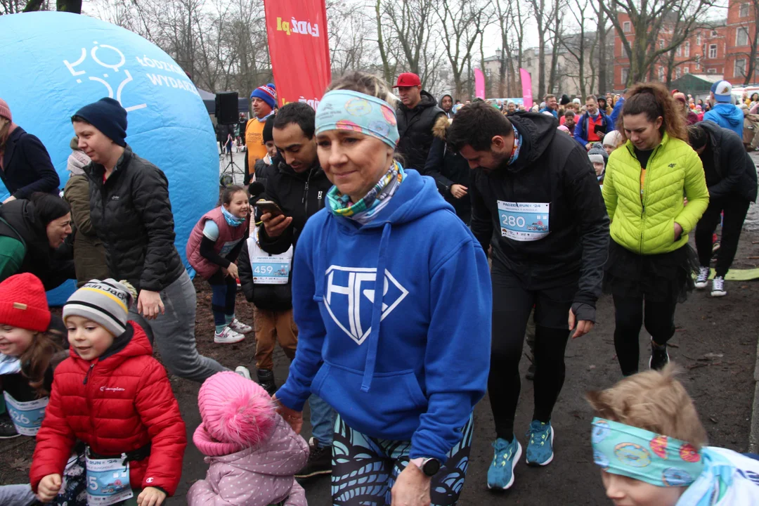 Pączek Run 2024 w parku Poniatowskiego w Łodzi