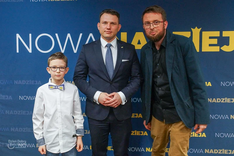 Sławomir Mentzen na spotkaniu w hotelu Wodnik