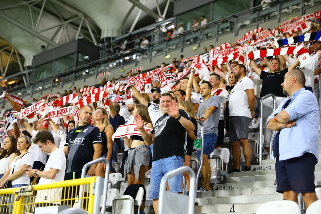 Kibice ŁKS-u Łódź nie zawiedli. Serwowali swojej drużynie gorący doping