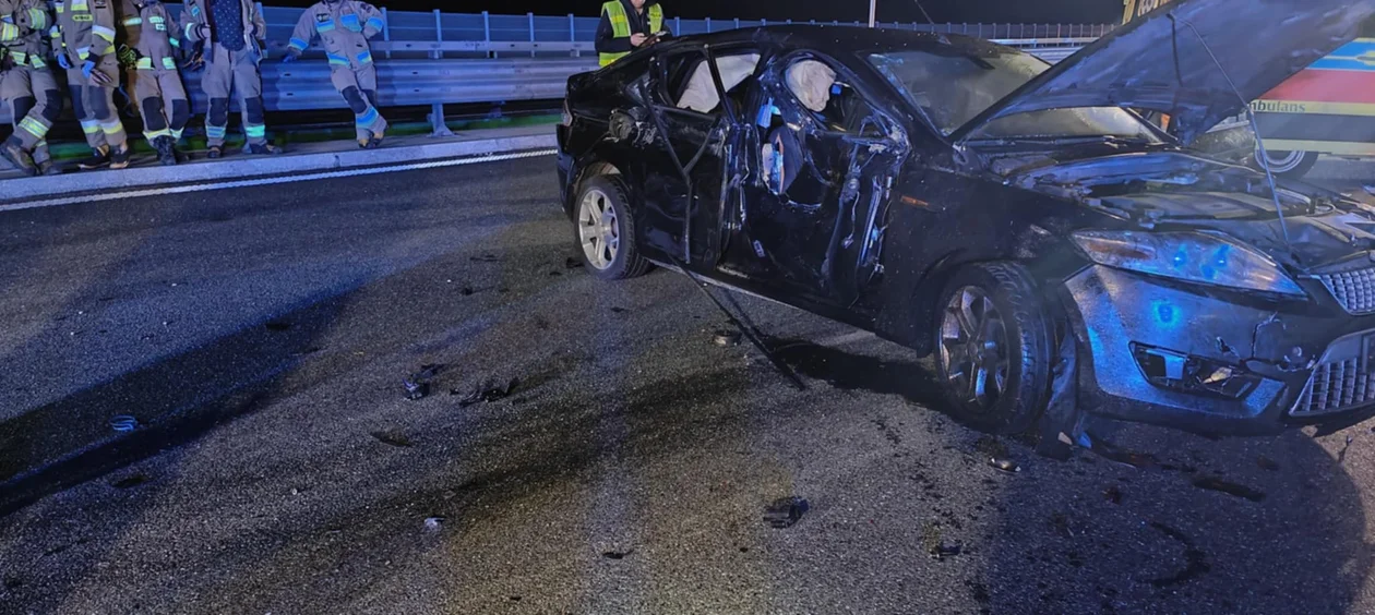 Wypadek na A1 pod Radomskiem