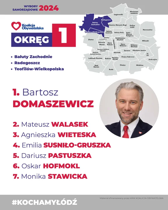 KO prezentuje jedynki na listach. Sprawdź, kto kandyduje w Twoim okręgu! 