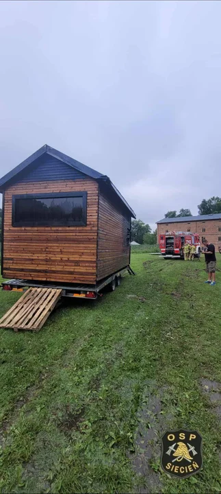 Pożar sauny pod Płockiem