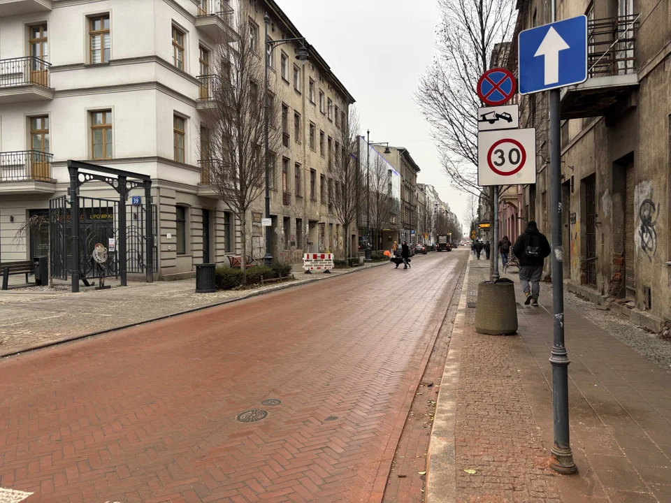 Koniec remontu nawierzchni ulicy Jaracza w Łodzi