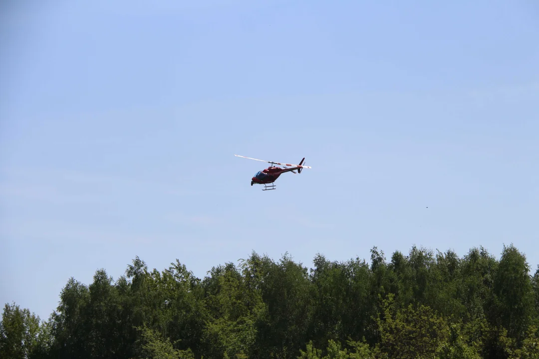 Policyjna akcja "Majówka 2024" - nad Łodzią pojawił się helikopter