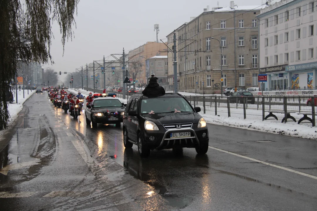 Parada MotoMikołajów w Manufakturze w Łodzi - 9.12.2023 r.