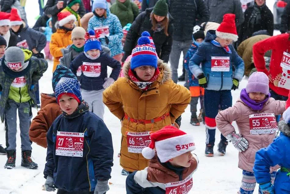 Xmas Run 2023 w Lesie Łagiewnickim w Łodzi