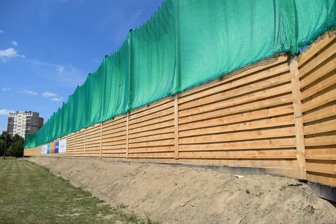 Balon pneumatyczny na terenie MOSiR Zgierz