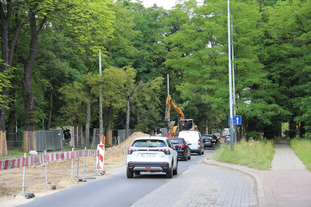 Trwa remont na kolejnym odcinku ulicy Krakowskiej w Łodzi